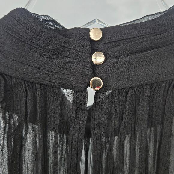 Shona Joy Safira Sleeveless Ruched Mini Dress - Black US 4 NWT - Picture 12 of 16